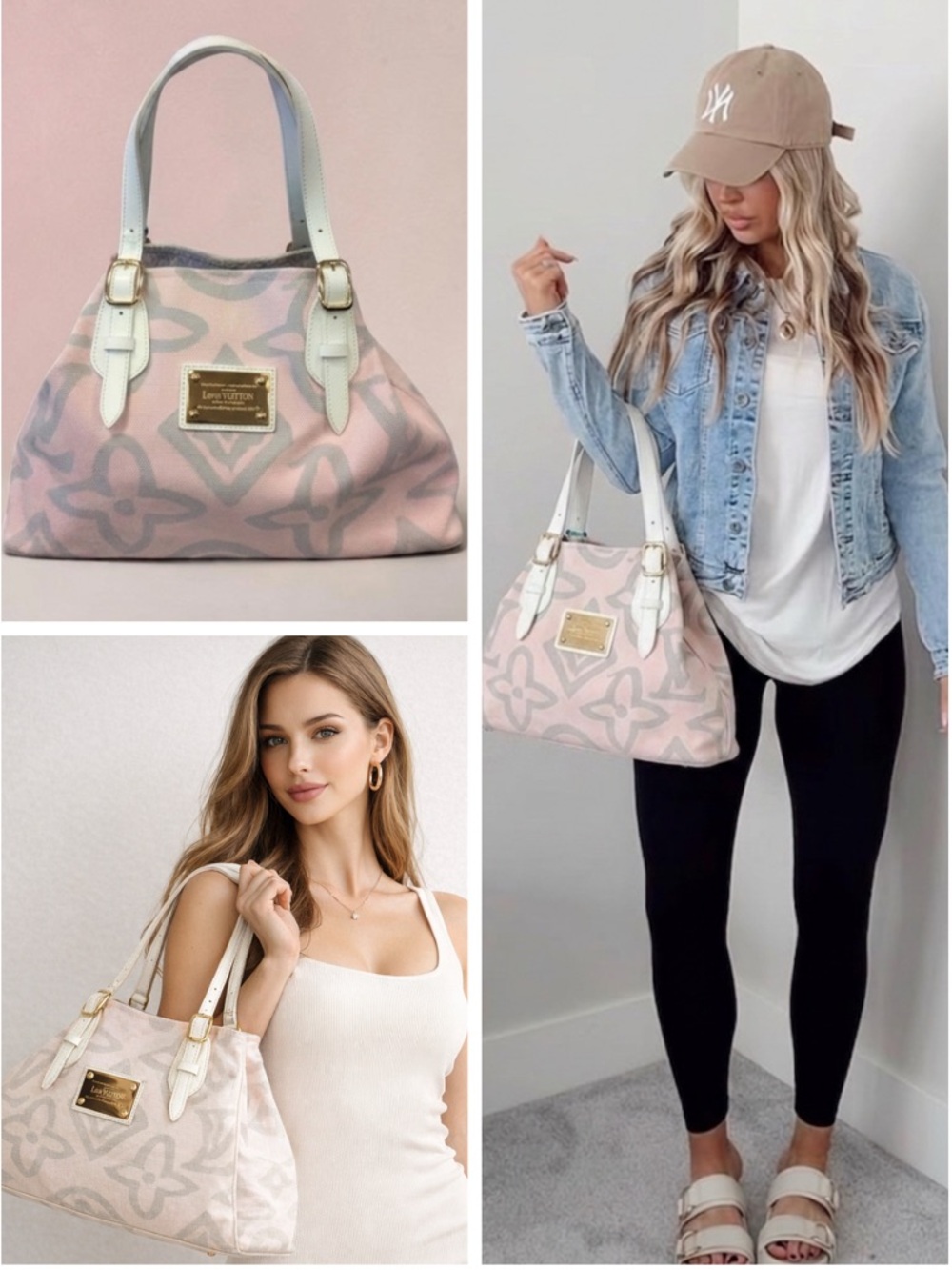 Louis Vuitton LIMITED ED. Pink Tahitienne Cabas PM Tote Bag 🔥